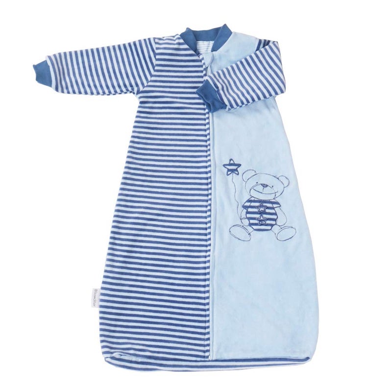 BLOOMSTAR Long Sleeve Toddler Sleep Sack 18-36 Months, 2.0 Tog Baby Sleep Bag with Arms, Soft Cotton Velvet Wearable Blanket for Winter & All Seasons, Diaper Change Zipper, Safe & Cozy Sleeper for Boys - Image 1